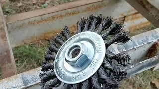 Best wire wheel type? Using angle grinder to prep rusted metal for painting (4.5 warrior grinder)