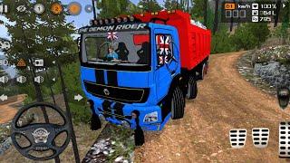 12 Wheeler Truck Transportation driving in offroad mod l bus simulator indonesia