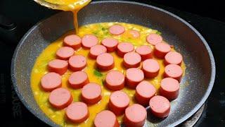 How to Make Egg Sausage Pizza | ASMR | Yuki Food#17