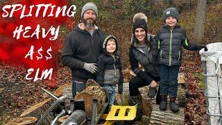 Splitting Wood For The Outdoor Wood Boiler