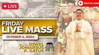 FILIPINO LIVE MASS TODAY ONLINE II OCTOBER 4, 2024 II FR. JOWEL JOMARSUS GATUS