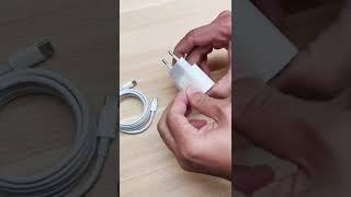 Unboxing the Apple 20W USB-C Power Adapter & USB-C to Lightning Cable (2 m)#shorts #apple #usbchub