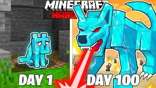 I Survived 100 Days as a DIAMOND WOLF in HARDCORE Minecraft