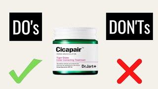 How To Use Dr Jart Cicapair Tiger Grass Color Correcting Treatment