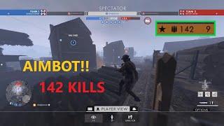 Battlefield 1 - Chinese hacker HK Server,  Aimbot Full Rage - 142 Kills [Spec Mode]