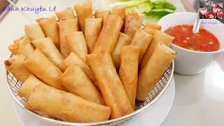 Cách làm Chả Giò Vàng Giòn trữ Đông Đá để ăn dần, Vietnamese Spring rolls, Eggrolls by Vanh Khuyen