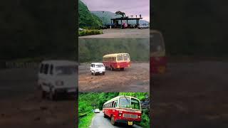 Old ksrtc Ashok Leyland Bus at karikadu view point vagamon Kerala #shorts