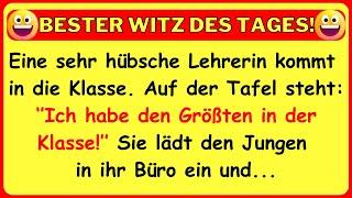  BESTER WITZ DES TAGES! Eine sehr hübsche Lehrerin kommt in die Klasse und sieht...