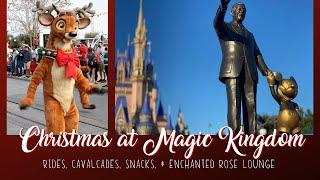 Magic Kingdom Cavalcades, Snacks, Rides, and Enchanted Rose | Disney World Christmas 2020 Vlog