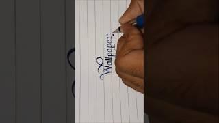 Modern writing of Wallpaper #handwriting #shorts #modern