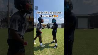 Which NFL Route Was The Hardest #fyp #shorts #football