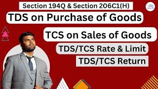 Tds Section 194Q  on purchase of goods & Tcs Section 206C1(h) On Sell Of Goods | TDS on purchae