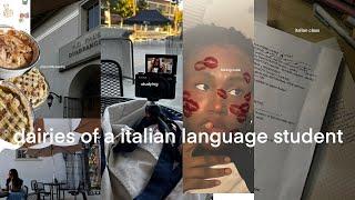 a classic italianstudy vlog , going to italian class, baking, being cute |anamuri