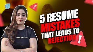 Resume Mistakes that leads to Rejection | Level Up with Priya
