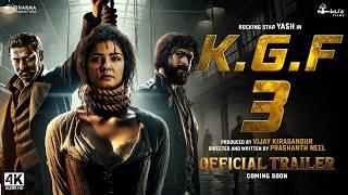 K.G.F: CHPATER 3 - Official Trailer | Rocking Star Yash, Raveena Tandon, Prashanth Neel | In 2025