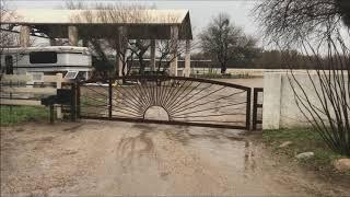 Solar Powered Wrought Iron Gate -  Affordable Fence & Gates Tucson