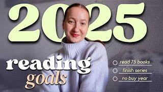 my intentional 2025 reading goals!  no buy year?!