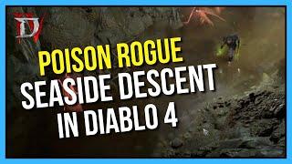 Diablo 4 - Nightmare Solo Poison Rogue Gameplay at Seaside Descent