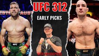 UFC 312 Du Plessis vs. Strickland 2 Full Card EARLY PICKS