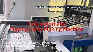 PK54-55 Fully Automatic Playing Cards Making Machine Packaging Machinery(Include Cards Counting)