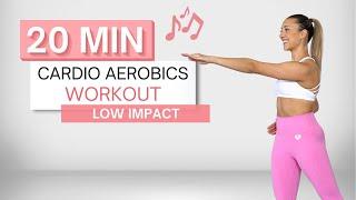 20 min CARDIO AEROBICS WORKOUT | To The Beat  | All Standing | Low Impact | No Squats