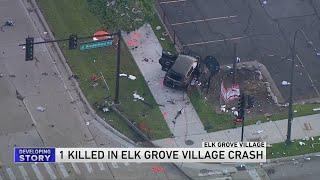 1 person killed, intersection closed down in Elk Grove Village after crash Tuesday night