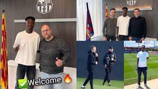 ️DONE, Barcelona new SIGNING Hafiz Gariba  ARRIVES in style as Hansi Flick assemble talents ...