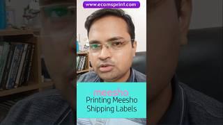 Meesho Shipping Label Printing without Crop | Thermal Label Printing