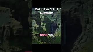 Colossians 3:5-11 Summary #christian #biblestudy #colossians #colossians3