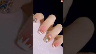 夏日小清新彩虹美甲,直播間有同款哦~#美甲... || Nail Art ||   #nails