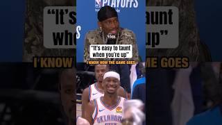 SGA on why he smiled after losing Game 3
