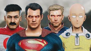 SUPERMAN vs. SAITAMA vs. HOMELANDER vs. OMNI-MAN | EPIC BATTLE!