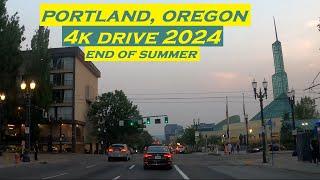 Driving around Portland, Oregon in 4k | End of Summer