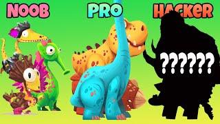 Dino bash - NOOB vs PRO vs HACKER -  pkp game