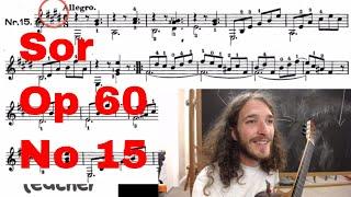 Fernando Sor Op 60 No 15 Classical Guitar Lesson