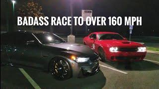 Can This Modified BMW M4 Owner Beat A 700HP Dodge Challenger Hellcat ?