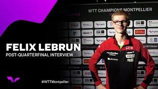 Felix Lebrun Post-Quarterfinal Interview | #WTTMontpellier 2024