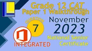 Computer Applications Technology | Grade 12 | Paper 1 November 2023 | Q7 - Integration