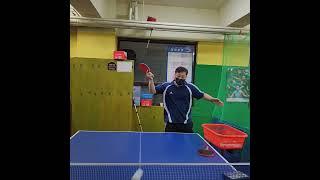 양뽕(롱핌, 숏핌) 변칙 백핸드 서브 Dual pips out(Long, short) Irregular Backhand Serve