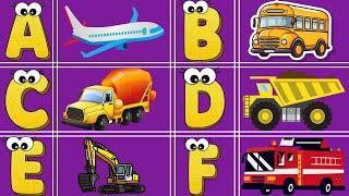 ABC Vehicles Song! Learn Transportation A to Z  Fun Kids Learning Video ️