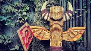 Tauren Totem / World Of Warcraft Art / ASMR Wood Carving