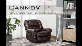 CANMOV RECLINER CHAIR ASSEMBLY INSTRUCTIONS - RM001BN/