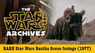 RARE Star Wars Bantha Scene footage (1977)