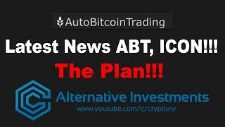 ABT, ICON | Latest News | The Plan | 2-3% Daily | Cryptony