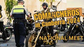 Comanchero MC gather in ACT for their National Meet 2024