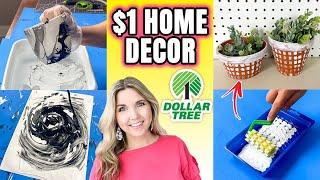 Dollar Tree DIY 2020 - Super Satisfying Paint Techniques for Home Decor!!!!