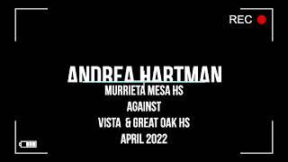 MMHS v Vista & Great Oak Highlights- Andrea Hartman White #28 and Green #9