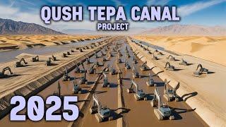 Where has the Qosh Tepe Canal project in Afghanistan reached?