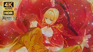 [Creditless] Fate/Extra Last Encore ED Tsuki to Hanataba [4K HDR] [60 FPS] [Dolby 5.1]