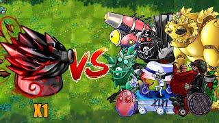 PVZ 1 Fusion 2.3 Challenge!! New Plants - Ultimate Magic Destroy Mushroom VS 300 Zombie Random